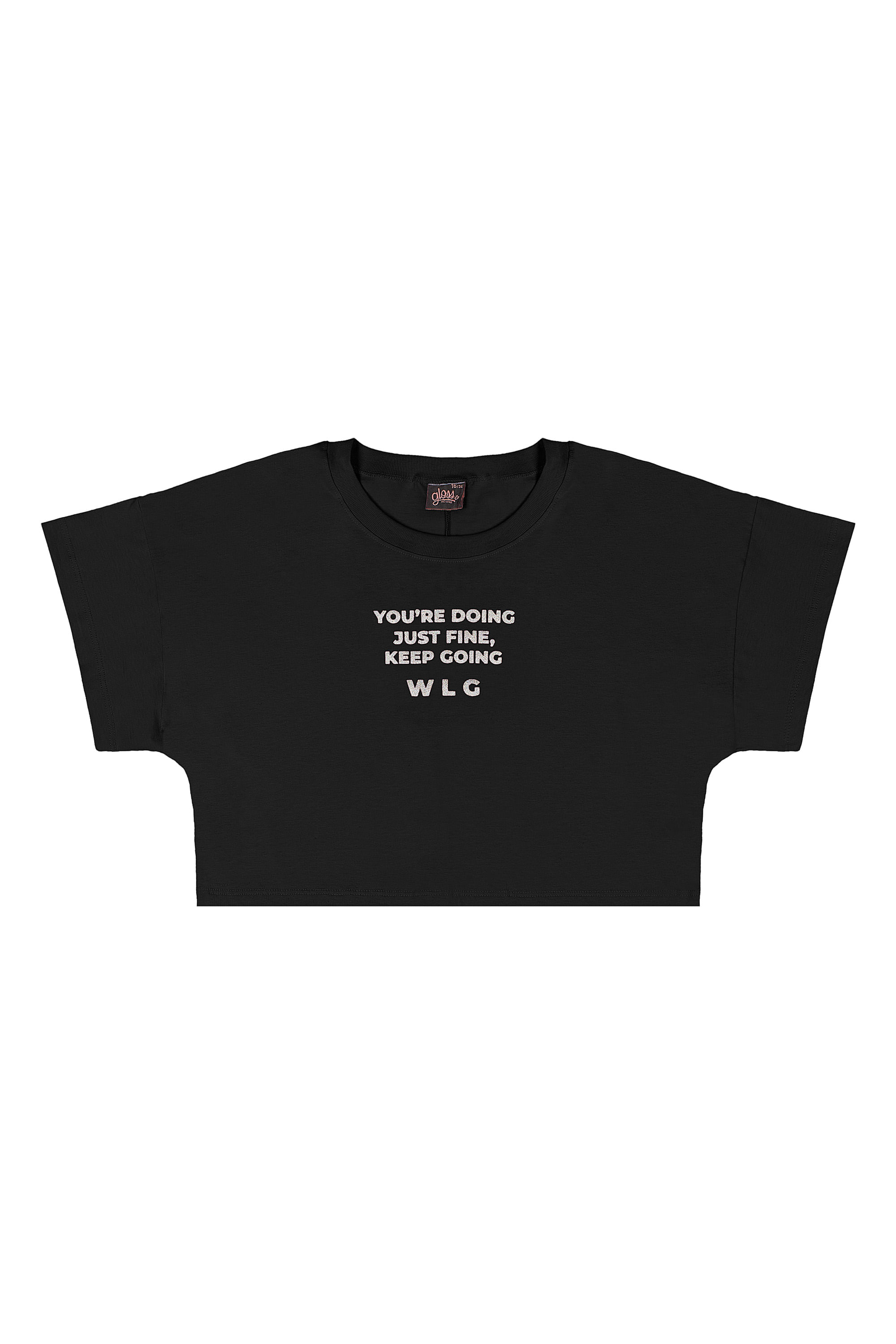 Conjunto Juvenil com Blusa e Short em Moletom para Menina (Preto) Gloss - Imagem 9